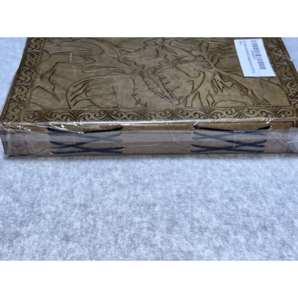 Handmade leather avenger charcoal Journal 10x7